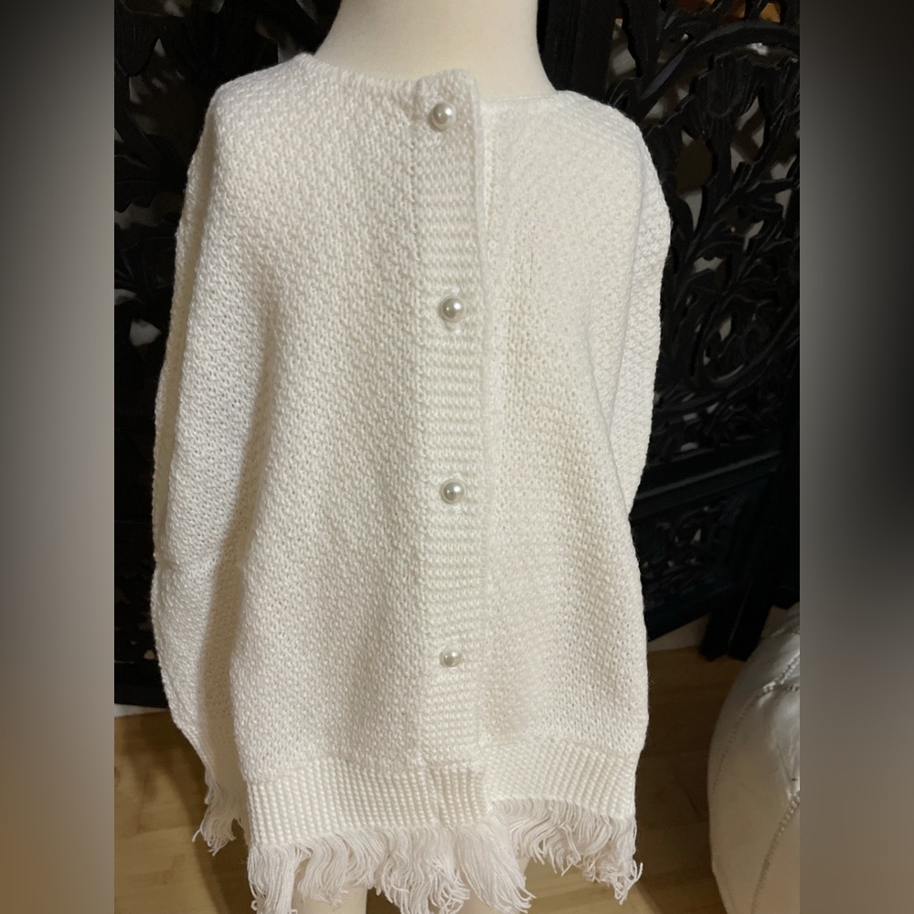 NEW Julius Berger Sweater Shaw P & P Cape Toddler Girl